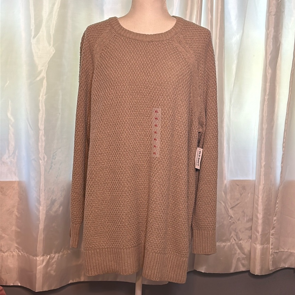 Tan knit sweater